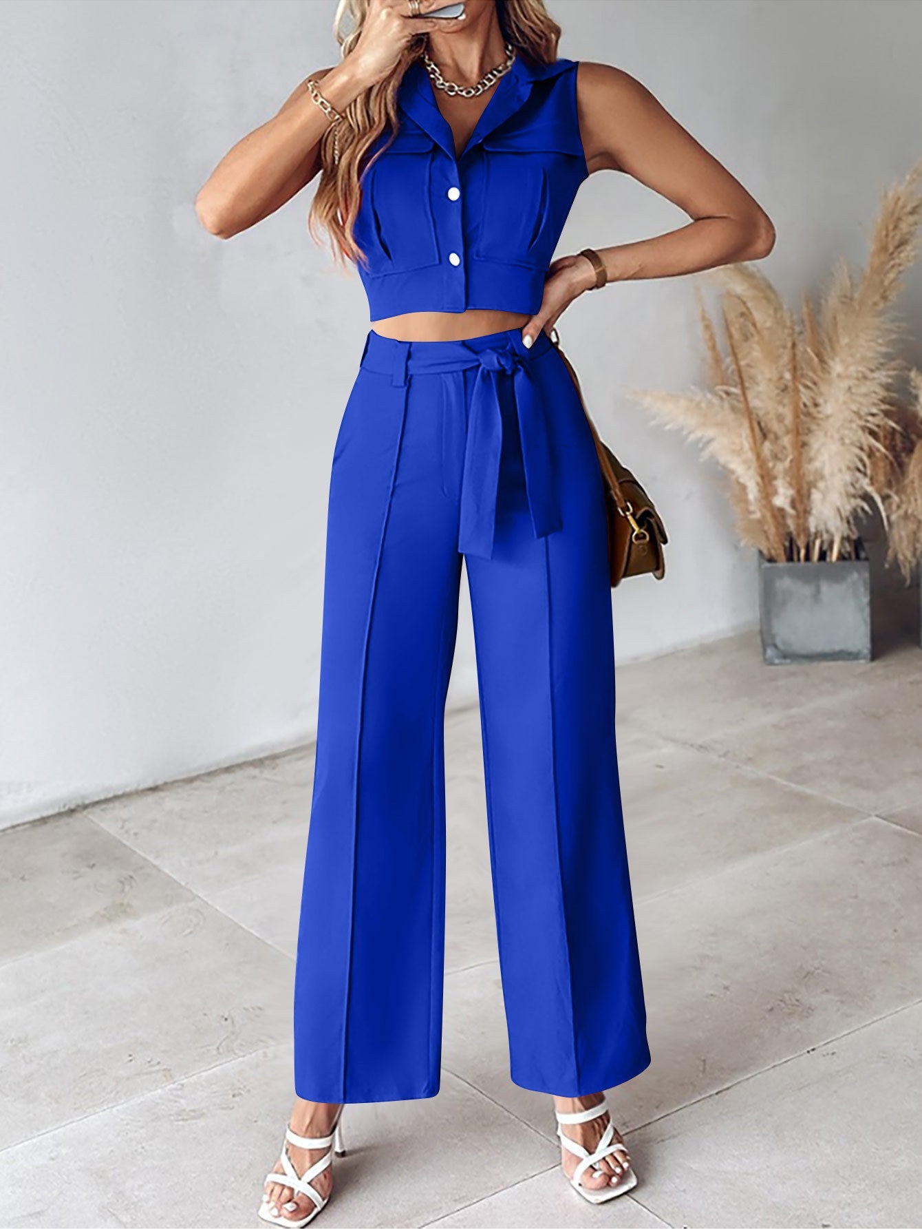 Casual fashion lapel vest suit women's clothing - Negative Apparel