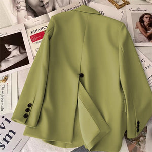 Casual Style Designer Buttoned Blazer For Women - Negative Apparel