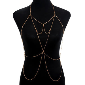 Chest chain jewelry pure desire style all - match sxy diamond pendant body chain necklace - Negative Apparel
