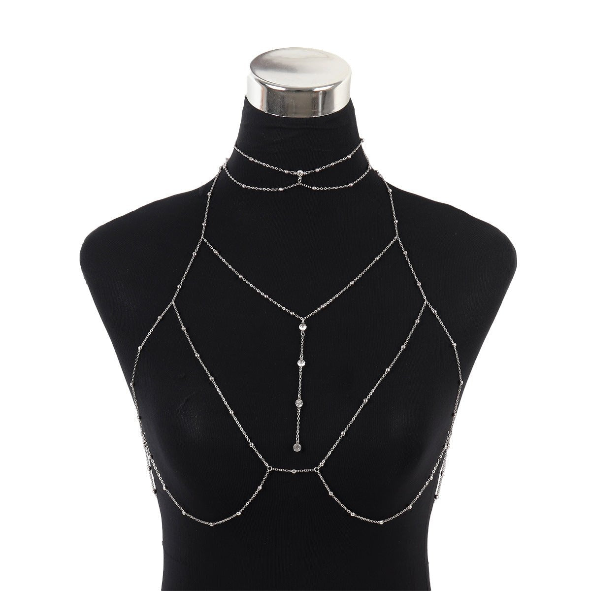 Chest chain jewelry pure desire style all - match sxy diamond pendant body chain necklace - Negative Apparel