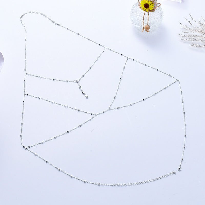 Chest chain jewelry pure desire style all - match sxy diamond pendant body chain necklace - Negative Apparel