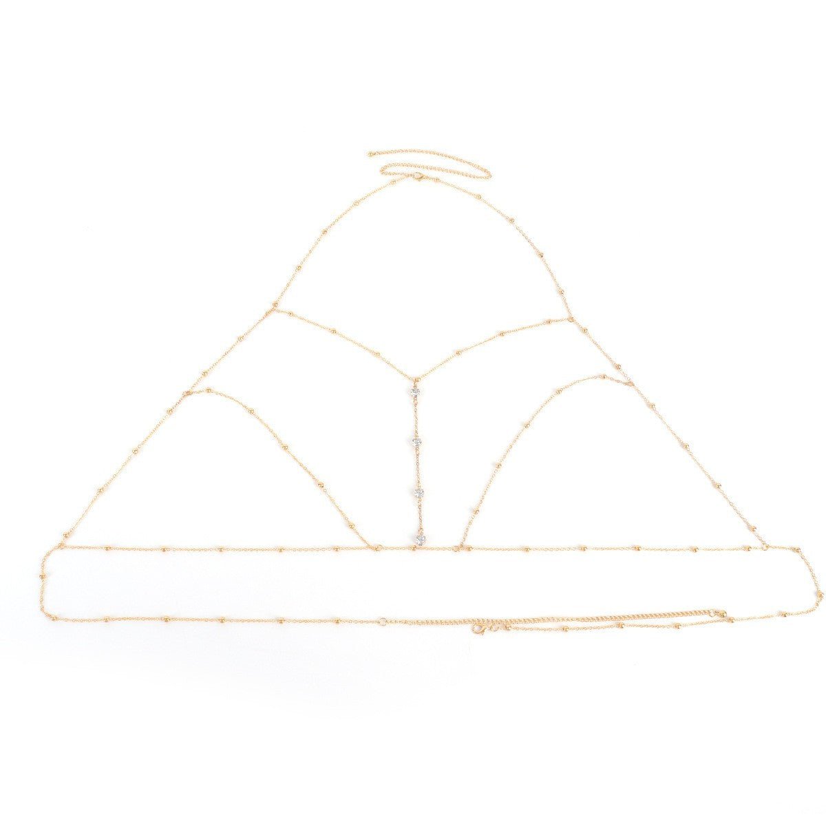 Chest chain jewelry pure desire style all - match sxy diamond pendant body chain necklace - Negative Apparel
