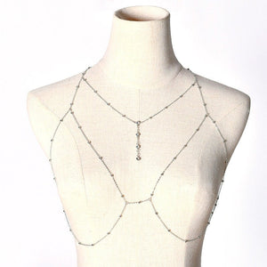 Chest chain jewelry pure desire style all - match sxy diamond pendant body chain necklace - Negative Apparel