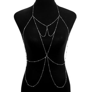 Chest chain jewelry pure desire style all - match sxy diamond pendant body chain necklace - Negative Apparel