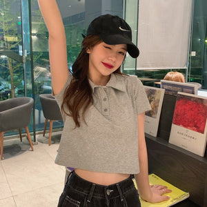 Cotton top new design sense niche t-shirt women's short top - Negative Apparel