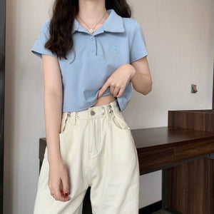 Cotton top new design sense niche t-shirt women's short top - Negative Apparel