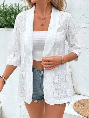 Elegant color bud + 7 - point sleeve turn + Hugh + West + women's coat - Negative Apparel