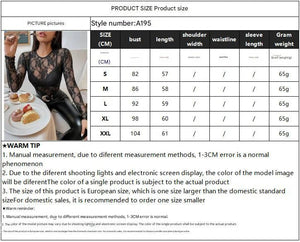 Elegant single - layer lace bra - free slim - fitting and thin round neck T-shirt long - sleeved top - Negative Apparel