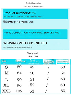 Elegant special project single - layer lace sexy pure desire wind thin short top women - Negative Apparel