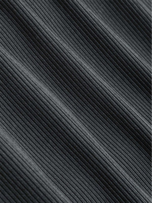 Elegant sxy knitted small pit design pleated waist slimming bodycon dress - Negative Apparel