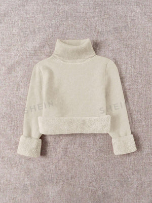 Essnce High Neck Fluffy Sweater, Thick And Warm, Slim Fit, New Autumn/Winter Design - Negative Apparel