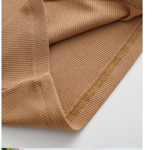 European and American summer new retro small high collar vest women's elastic slim fit short style navel - exposed sleeveless sports top - Negative Apparel