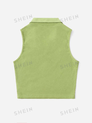 EZwear V-collar Solid Tank Top - Negative Apparel