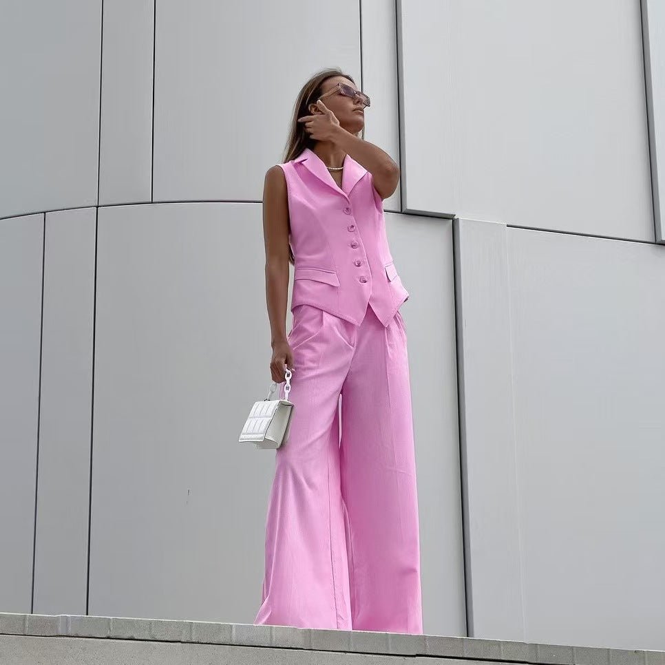 Fashion Casual Vest Vest Trousers Suit Women's Clothing - Negative Apparel