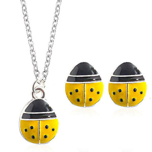 Fashionable and popular jewelry set, elegant diamond zircon necklace, earrings and ring combination set, bridal party accessories - Negative Apparel