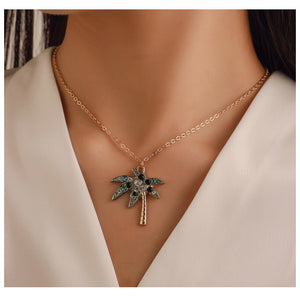 Fashionable and popular jewelry set, elegant diamond zircon necklace, earrings and ring combination set, bridal party accessories - Negative Apparel