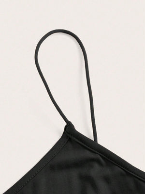 Firerie Solid Base Cami Bodycon Dress - Black FD - Negative Apparel