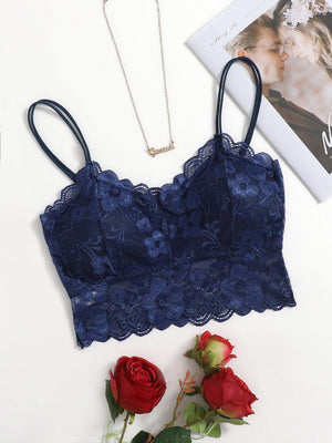 Floral Lace Bralette Lingerie - Negative Apparel