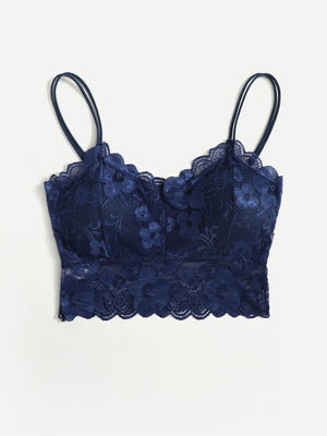 Floral Lace Bralette Lingerie - Negative Apparel