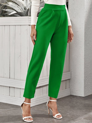 Frenchy High-Rise Slant Pocket Tapered Pants - Negative Apparel