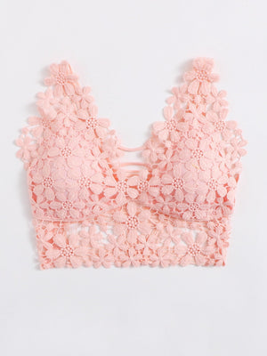 Guipure Lace Longline Bralette - Negative Apparel