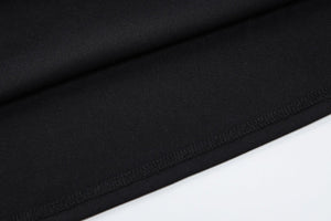 Half - high collar sleeveless solid color slim waist slim long dress - Negative Apparel