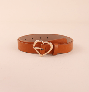 Heart Shaped Buckle Belt - Negative Apparel