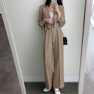 High - end small jacket office suit 2 pcs - Negative Apparel