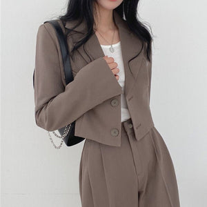 High - end small jacket office suit 2 pcs - Negative Apparel