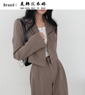 High - end small jacket office suit 2 pcs - Negative Apparel