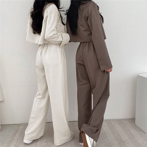 High - end small jacket office suit 2 pcs - Negative Apparel