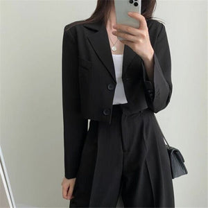 High - end small jacket office suit 2 pcs - Negative Apparel