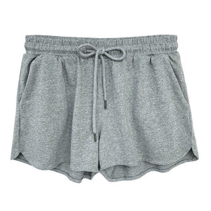 High waist elastic waist sports shorts women's loose casual outer wear 2025 new wide leg pants home shorts summer - Negative Apparel