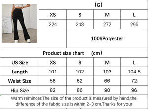 High Waist Slimming Beltless Flared Knitted Casual Pants Women - Negative Apparel