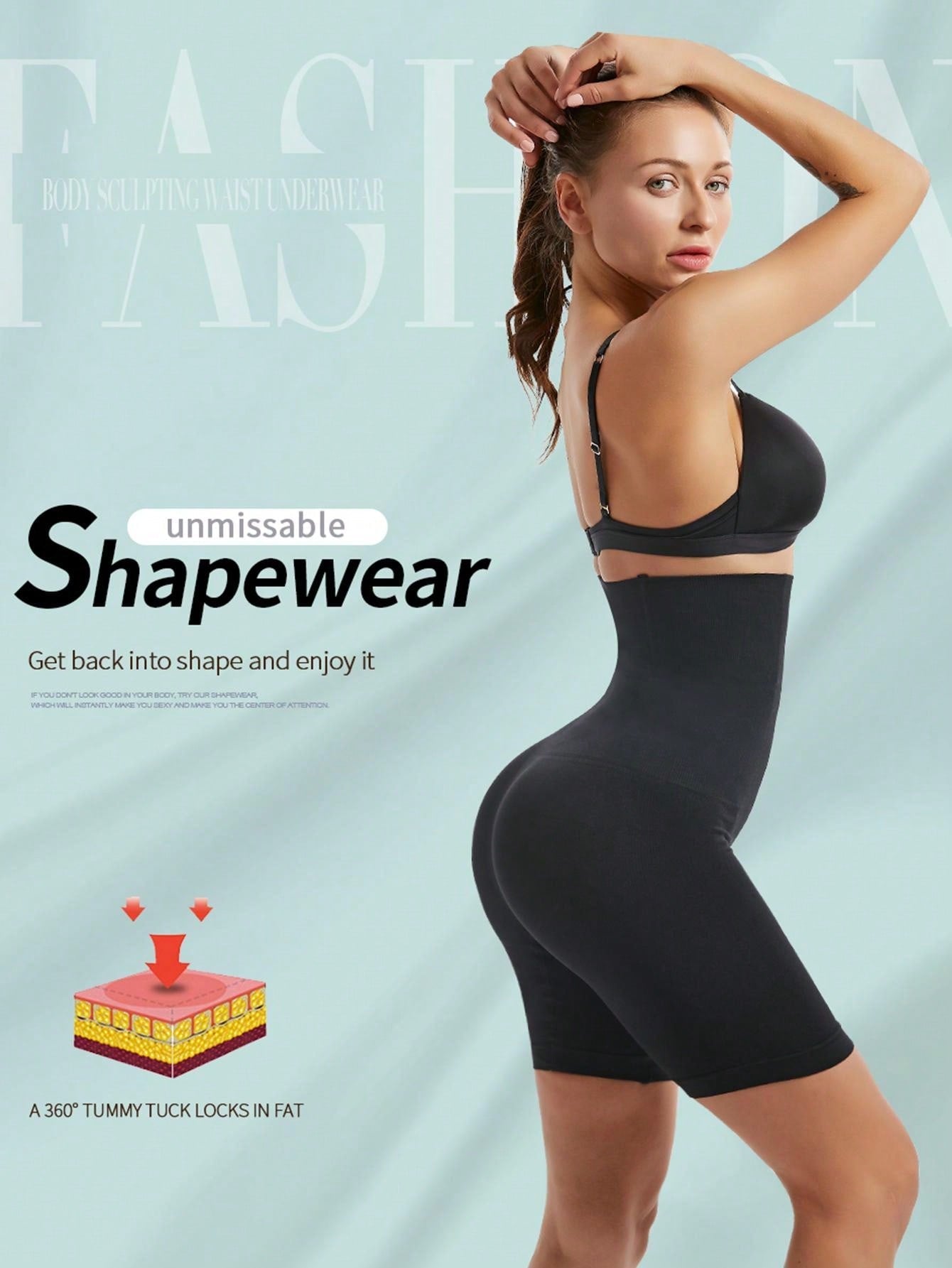 High Waist Trainer Body Shaper Shorts Bottoms Tummy Slimming Sheath Woman Flat Belly Control Panties Hip Butt Lifter Briefs Panty Shapewear - Negative Apparel