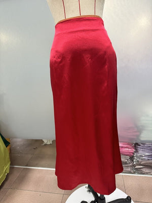 Hip fishtail skirt satin mid - length skirt - Negative Apparel