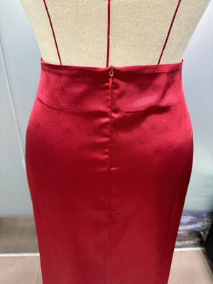 Hip fishtail skirt satin mid - length skirt - Negative Apparel