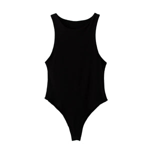 Ins style sexy tight - fitting vest female sleeveless bodysuit - Negative Apparel