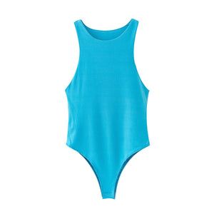 Ins style sexy tight - fitting vest female sleeveless bodysuit - Negative Apparel