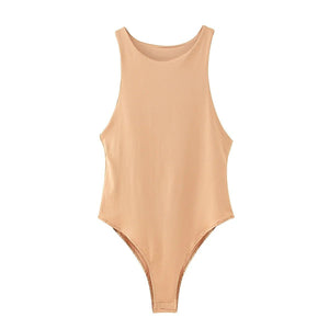 Ins style sexy tight - fitting vest female sleeveless bodysuit - Negative Apparel