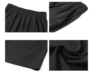 Japanese lazy Yamamoto pants women's pants spring and autumn women's pants loose straight casual pants drape women's high waist wide leg pants - Negative Apparel