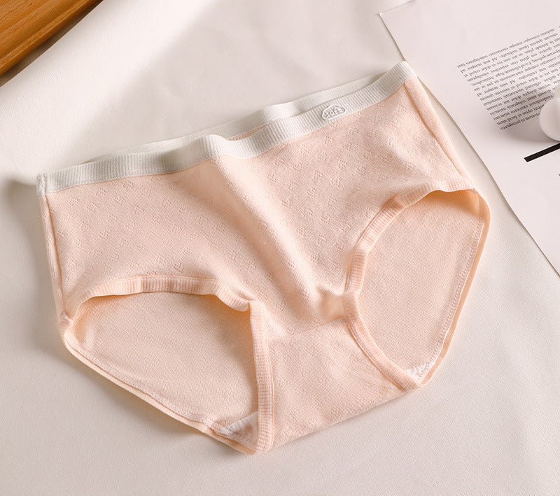 Kefei panties pure cotton women's summer class a baby cotton non - marking cotton antibacterial girls' briefs without buttocks - Negative Apparel