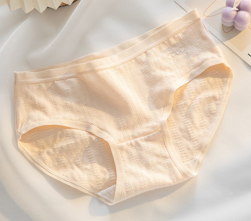 Kefei panties pure cotton women's summer class a baby cotton non - marking cotton antibacterial girls' briefs without buttocks - Negative Apparel