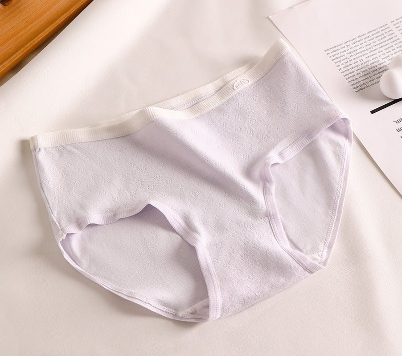 Kefei panties pure cotton women's summer class a baby cotton non - marking cotton antibacterial girls' briefs without buttocks - Negative Apparel