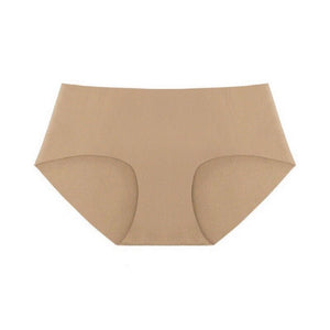 Korean seamless panties for women antibacterial low waist hip wrap simple nude comfortable women's briefs panties - Negative Apparel