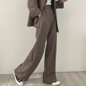 Korean style casual women office suit set - Negative Apparel
