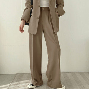 Korean style casual women office suit set - Negative Apparel