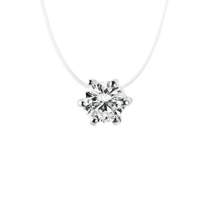 Korean style temperament pendant wholesale multi - claw diamond zircon pendant necklace female short simple clavicle chain - Negative Apparel