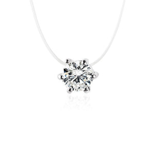 Korean style temperament pendant wholesale multi - claw diamond zircon pendant necklace female short simple clavicle chain - Negative Apparel