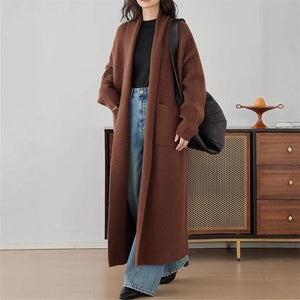 Korean winter new lazy wind loose thickened knitted cardigan - Negative Apparel